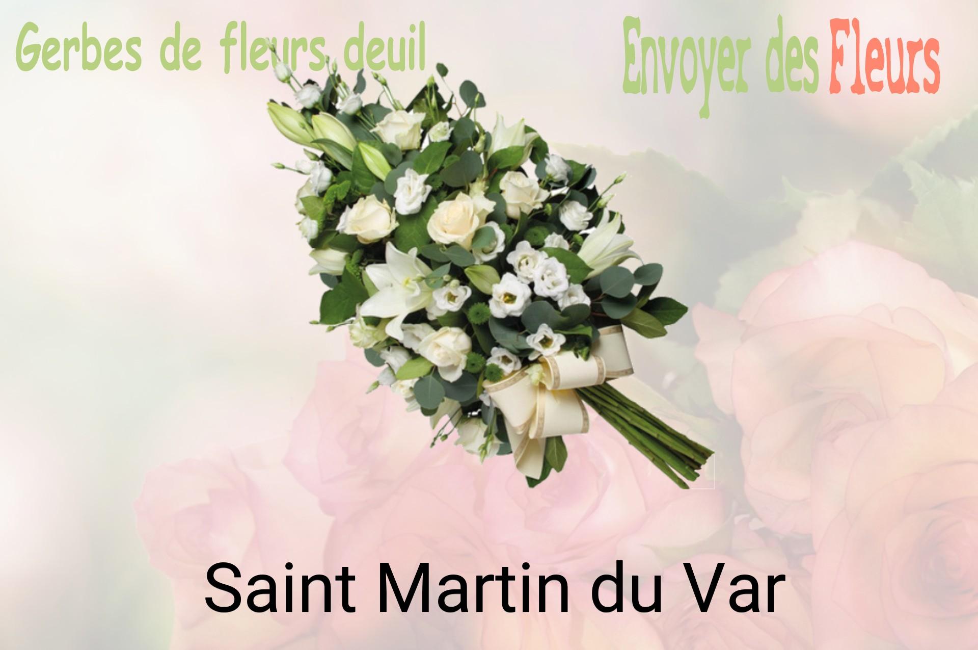 Gerbe de fleurs de deuil livrée à Saint-Martin-du-Var